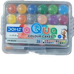 DOMS AQUA Watercolour Cake - 24 Shades